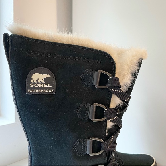 Sorel- Tivioli IV women’s black tall furry suede waterproof boots- 10 - Picture 10 of 14